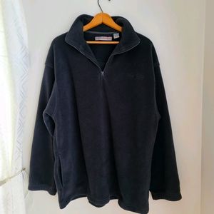 Perry Ellis Mock Neck Half Zip light dark Pullo